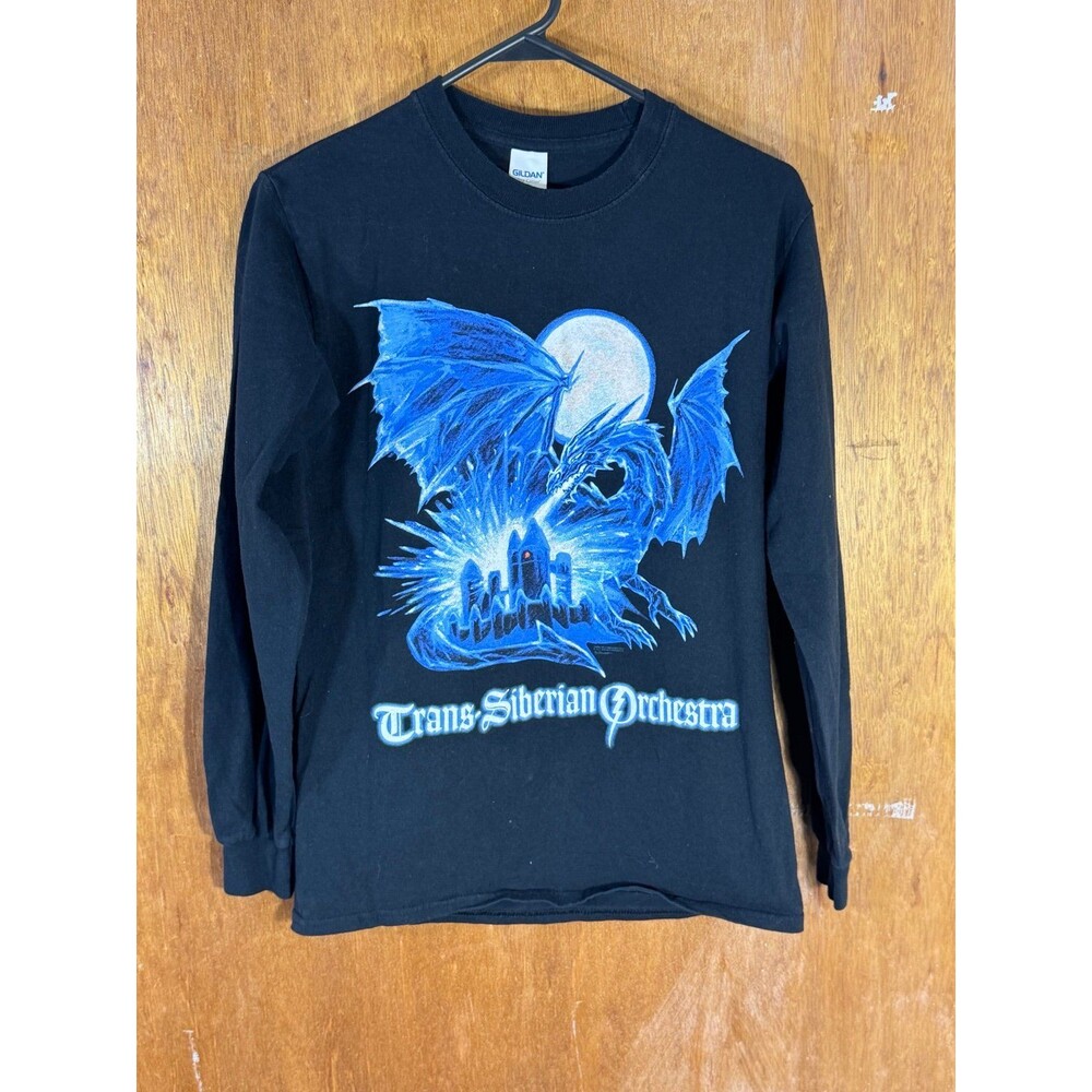 Trans Siberian Orchestra Shirt Small 2018 Winter Tour Black Dragon Graphic
